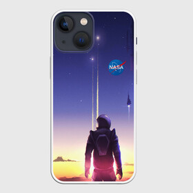 Чехол для iPhone 13 mini с принтом NASA в Петрозаводске,  |  | cosmonavt | galaxy | nasa | nebula | space | star | абстракция | астронавт | вселенная | галактика | звезда | звезды | космический | космонавт | наса | планеты | скафандр