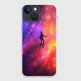 Чехол для iPhone 13 mini с принтом НЕОНОВЫЙ КОСМОС в Петрозаводске,  |  | cosmonavt | galaxy | nasa | nebula | space | star | абстракция | астронавт | вселенная | галактика | звезда | звезды | космический | космонавт | наса | планеты | скафандр