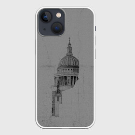 Чехол для iPhone 13 mini с принтом собор в Петрозаводске,  |  | architecture | general plan 
architect | архитектор | архитектура | генплан | знание