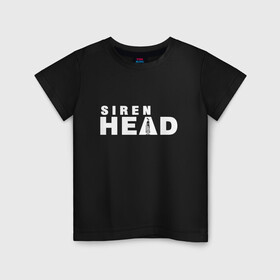 Детская футболка хлопок с принтом Siren Head в Петрозаводске, 100% хлопок | круглый вырез горловины, полуприлегающий силуэт, длина до линии бедер | game | scp | siren head | игра | лес | монстр | персонаж | сирена | сиреноголовый | хоррор | чудовище