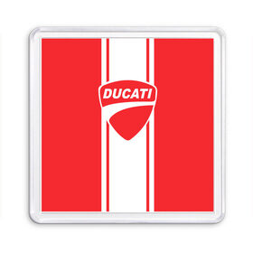 Магнит 55*55 с принтом DUCATI в Петрозаводске, Пластик | Размер: 65*65 мм; Размер печати: 55*55 мм | ducati | moto | дукати | мото | мотоспорт