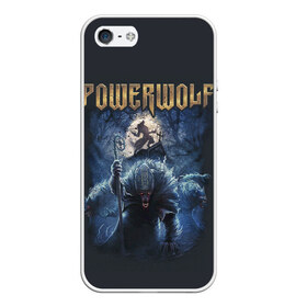 Чехол для iPhone 5/5S матовый с принтом POWERWOLF в Петрозаводске, Силикон | Область печати: задняя сторона чехла, без боковых панелей | powerwolf | метал | повервольф | повервульф | рок