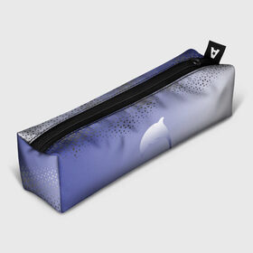 Пенал 3D с принтом Минималистичный дельфин в Петрозаводске, 100% полиэстер | плотная ткань, застежка на молнии | dolphin | minimalism | sea | дельфин | минимализм | море