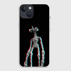 Чехол для iPhone 13 с принтом Siren Head Glitch в Петрозаводске,  |  | glitch | glitch siren head | rgb | siren head | sirena | глитч | глич | ретро | сирейноголовый | сирена | сиреноголовый