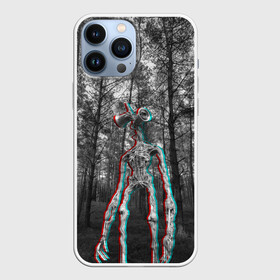 Чехол для iPhone 13 Pro Max с принтом Siren Head Glitch Ultra в Петрозаводске,  |  | glitch | glitch siren head | rgb | siren head | sirena | глитч | глич | ретро | сирейноголовый | сирена | сиреноголовый