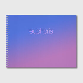 Альбом для рисования с принтом Euphoria в Петрозаводске, 100% бумага
 | матовая бумага, плотность 200 мг. | euphoria | hunter schafer | jules vaughn | rue bennett | zendaya | джулиус | джулс вон | зендайа | зендая | ру беннет | хантер шафер | эйфория