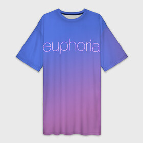 Платье-футболка 3D с принтом Euphoria в Петрозаводске,  |  | euphoria | hunter schafer | jules vaughn | rue bennett | zendaya | джулиус | джулс вон | зендайа | зендая | ру беннет | хантер шафер | эйфория