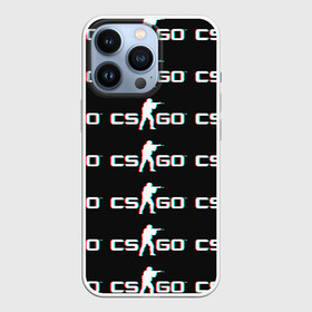 Чехол для iPhone 13 Pro с принтом CSGO GLITCH LOGO в Петрозаводске,  |  | 1.6 | counter strike | csgo | glitch | logo shuter | trand | контр страйк | стрелялки
