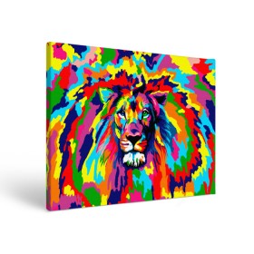Холст прямоугольный с принтом Лев Artistic Art в Петрозаводске, 100% ПВХ |  | king | lion | neon | африка | голова | граффити | грива | дикий | животные | зверь | зодиак | картина | король | краски | красочный | лев | львенок | львиное | львица | неон | неоновые | радуга | радужный | рисунок