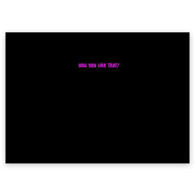Поздравительная открытка с принтом How you like that? в Петрозаводске, 100% бумага | плотность бумаги 280 г/м2, матовая, на обратной стороне линовка и место для марки
 | Тематика изображения на принте: blackpink | blink | k pop | kpop