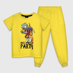 Детская пижама хлопок с принтом Halloween party в Петрозаводске, 100% хлопок |  брюки и футболка прямого кроя, без карманов, на брюках мягкая резинка на поясе и по низу штанин
 | Тематика изображения на принте: 