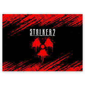 Поздравительная открытка с принтом STALKER 2 / СТАЛКЕР 2 в Петрозаводске, 100% бумага | плотность бумаги 280 г/м2, матовая, на обратной стороне линовка и место для марки
 | Тематика изображения на принте: biohazard | chernobyl | cnfkrth | logo | radiation | s.t.a.l.k.e.r. | s.t.a.l.k.e.r.2 | stalker | stalker2 | биохазард | игра | игры | лого | логотип | логотипы | радиация | с.т.а.л.к.е.р | с.т.а.л.к.е.р.2 | символ | сталкер | сталкер2 | черн