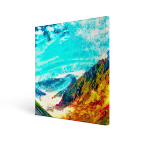 Холст квадратный с принтом Японские горы в Петрозаводске, 100% ПВХ |  | Тематика изображения на принте: art | japan | summer | азия | акварель | восток | восход | горы | деревья | искусство | картина | краски | красочный | лес | летние | лето | мазки | небесный | облака | пейзаж | природа | разноцветные | рассвет