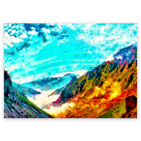 Поздравительная открытка с принтом Японские горы в Петрозаводске, 100% бумага | плотность бумаги 280 г/м2, матовая, на обратной стороне линовка и место для марки
 | art | japan | summer | азия | акварель | восток | восход | горы | деревья | искусство | картина | краски | красочный | лес | летние | лето | мазки | небесный | облака | пейзаж | природа | разноцветные | рассвет