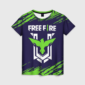 Женская футболка 3D с принтом FREE FIRE / ФРИ ФАЕР в Петрозаводске, 100% полиэфир ( синтетическое хлопкоподобное полотно) | прямой крой, круглый вырез горловины, длина до линии бедер | afth | ahb | ahbafth | fire | fps | free | freefire | garena | logo | master | mobile | online | акуу | акууашку | ашку | гарена | игра | игры | лого | логотип | логотипы | мастер | мобильная | нож | онлайн | символ | символы | фаер | фире | фпс 