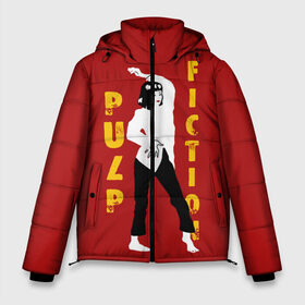 Мужская зимняя куртка 3D с принтом Pulp Fiction в Петрозаводске, верх — 100% полиэстер; подкладка — 100% полиэстер; утеплитель — 100% полиэстер | длина ниже бедра, свободный силуэт Оверсайз. Есть воротник-стойка, отстегивающийся капюшон и ветрозащитная планка. 

Боковые карманы с листочкой на кнопках и внутренний карман на молнии. | Тематика изображения на принте: актеры | бандиты | боевик | бульварное | винсент | герои | девяностые | джулс | знаменитости | кинофильм | комедия | криминал | криминальное | лихие | логотип | миа | персонажи | преступники | ретро