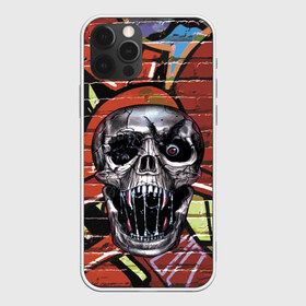 Чехол для iPhone 12 Pro Max с принтом Horror в Петрозаводске, Силикон |  | bat | eye | fangs | fear | graffiti | grin | halloween | horror | jaw | saliva | skull | teeth | wall | глаз | граффити | зубы | клыки | летучая мышь | оскал | пасть | слюна | стена | ужас | хэллоуин | череп