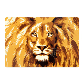 Магнитный плакат 3Х2 с принтом Взгляд льва в Петрозаводске, Полимерный материал с магнитным слоем | 6 деталей размером 9*9 см | Тематика изображения на принте: арт | грива | деко | жедтая | животные | закат | зверей | золото | кошка | лев | лето | львенок | неоновая | очки | пляж | прайд | разноцветная | солнце | тигр | узоры | царь | яркие