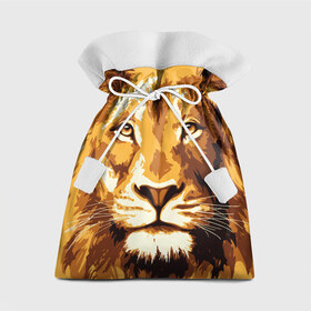 Подарочный 3D мешок с принтом Взгляд льва в Петрозаводске, 100% полиэстер | Размер: 29*39 см | арт | грива | деко | жедтая | животные | закат | зверей | золото | кошка | лев | лето | львенок | неоновая | очки | пляж | прайд | разноцветная | солнце | тигр | узоры | царь | яркие