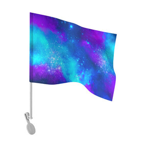 Флаг для автомобиля с принтом Космос в Петрозаводске, 100% полиэстер | Размер: 30*21 см | астроном | бесконечность | вселенная | звезда | звезды | комета | космонавт | космос | море | небо | неон | пальма | планета