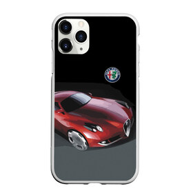 Чехол для iPhone 11 Pro Max матовый с принтом Alfa Romeo в Петрозаводске, Силикон |  | Тематика изображения на принте: alfa romeo | car | italy | motorsport | prestige | автоспорт | альфа ромео | италия | престиж