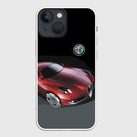 Чехол для iPhone 13 mini с принтом Alfa Romeo в Петрозаводске,  |  | Тематика изображения на принте: alfa romeo | car | italy | motorsport | prestige | автоспорт | альфа ромео | италия | престиж