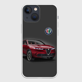 Чехол для iPhone 13 mini с принтом Alfa Romeo в Петрозаводске,  |  | alfa romeo | car | italy | prestige | автомобиль | альфа ромео | италия | престиж