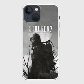 Чехол для iPhone 13 mini с принтом STALKER 2 в Петрозаводске,  |  | chernobyl | post apocalypse | pripyat | shooter | stalker | survival | zone | авария | мутанты | постапокалипсис | припять | сталкер | чернобыль | шутер