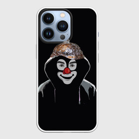Чехол для iPhone 13 Pro с принтом Клоун в шапочке в Петрозаводске,  |  | 5g вышки | клоун | связь | фобия | фольга
