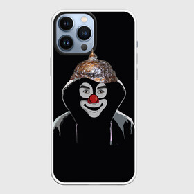 Чехол для iPhone 13 Pro Max с принтом Клоун в шапочке в Петрозаводске,  |  | 5g вышки | клоун | связь | фобия | фольга