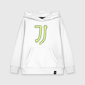 Детская толстовка хлопок с принтом Juventus Spray logo (2021) в Петрозаводске, 100% хлопок | Круглый горловой вырез, эластичные манжеты, пояс, капюшен | 0x000000123 | juve | juventus | ronaldo | юве | ювентус