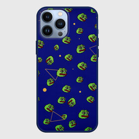 Чехол для iPhone 13 Pro Max с принтом Лягушка Пепе в Петрозаводске,  |  | Тематика изображения на принте: mem | pepe | грустная лягушка | грусть | лягушонок | мем | пепе | персонаж | прикол