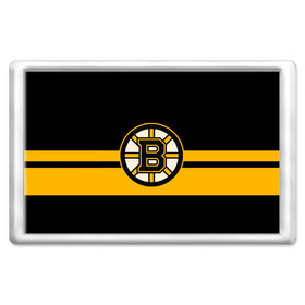 Магнит 45*70 с принтом BOSTON BRUINS NHL в Петрозаводске, Пластик | Размер: 78*52 мм; Размер печати: 70*45 | Тематика изображения на принте: black | boston | bruins | hockey | ice | logo | nhl | sport | usa | бостон | брюинз | логотип | нхл | спорт | хоккей