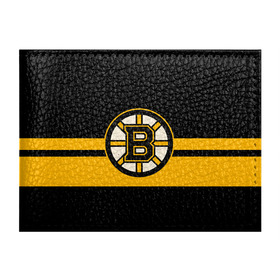 Обложка для студенческого билета с принтом BOSTON BRUINS NHL в Петрозаводске, натуральная кожа | Размер: 11*8 см; Печать на всей внешней стороне | Тематика изображения на принте: black | boston | bruins | hockey | ice | logo | nhl | sport | usa | бостон | брюинз | логотип | нхл | спорт | хоккей