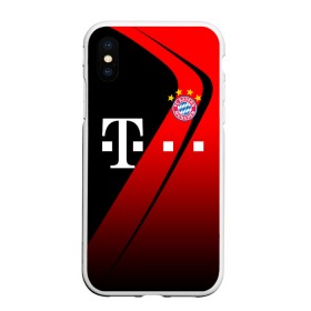 Чехол для iPhone XS Max матовый с принтом FC Bayern Munchen Форма в Петрозаводске, Силикон | Область печати: задняя сторона чехла, без боковых панелей | bayern | bayern munchen | champions league | fc bayern munchen | germany | munchen | бавария | германия | левандовски | лига чемпионов | мюнхен | рибери | роббен