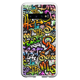 Чехол для Samsung Galaxy S10 с принтом Уличные граффити в Петрозаводске, Силикон | Область печати: задняя сторона чехла, без боковых панелей | Тематика изображения на принте: 1990 | 1990 е | 1990е | 90 е | 90е | crazy | dance | graffiti | graffity | hip hop | life | music | old school | oldschool | rap | street | style | west coast | безумные | графити | граффити | девяностые | классика | мир | музыка | олдскул | реп