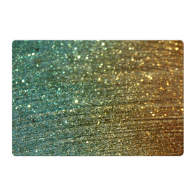 Магнитный плакат 3Х2 с принтом Бирюзовый блеск в Петрозаводске, Полимерный материал с магнитным слоем | 6 деталей размером 9*9 см | бирюзовый | блеск | блестящая пыль | зелёный | стразы