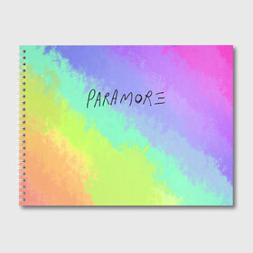 Альбом для рисования с принтом PARAMORE в Петрозаводске, 100% бумага
 | матовая бумага, плотность 200 мг. | paramore | rock | twilight | парамор | рок | сумерки | хейли уильямс