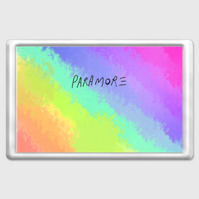 Магнит 45*70 с принтом PARAMORE в Петрозаводске, Пластик | Размер: 78*52 мм; Размер печати: 70*45 | paramore | rock | twilight | парамор | рок | сумерки | хейли уильямс