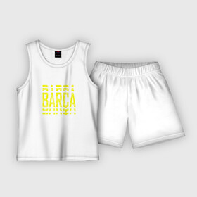 Детская пижама с шортами хлопок с принтом FC Barcelona  BARCA (2021) в Петрозаводске,  |  | 0x000000123 | barca | barcelona | fcb | messi | барса | барселона | фкб