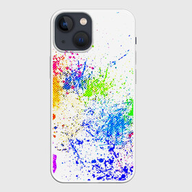 Чехол для iPhone 13 mini с принтом БРЫЗКИ КРАСОК в Петрозаводске,  |  | watercolor | абстракция красок | акварель | брызги красок | живопись | краска | потертость красок | текстуры