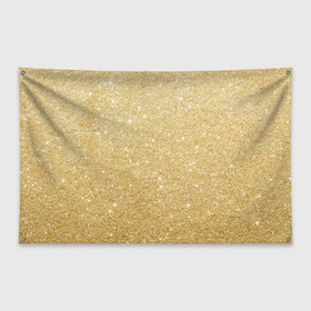 Флаг-баннер с принтом Золотой песок в Петрозаводске, 100% полиэстер | размер 67 х 109 см, плотность ткани — 95 г/м2; по краям флага есть четыре люверса для крепления | блеск | блёстки | золото | песок | розовое золото | розовый | сияние | стразы