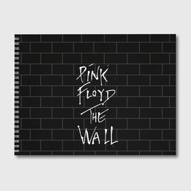 Альбом для рисования с принтом PINK FLOYD в Петрозаводске, 100% бумага
 | матовая бумага, плотность 200 мг. | Тематика изображения на принте: pink floyd | the wall | пинк флоид | стена