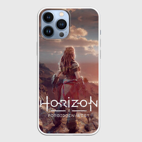 Чехол для iPhone 13 Pro Max с принтом Horizon Forbidden West в Петрозаводске,  |  | aloy | guerrilla games | horizon forbidden west | hunt | zero dawn | горизонт | запретный запад | игры | нулевой рассвет | охота | элой