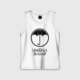 Детская майка хлопок с принтом Академия Амбрелла в Петрозаводске,  |  | the umbrella academy | umbrella | академия амбрелла | амбрелла | герб | зонтик