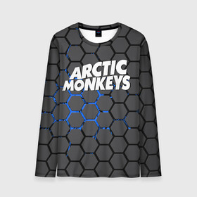 Мужской лонгслив 3D с принтом ARCTIC MONKEYS в Петрозаводске, 100% полиэстер | длинные рукава, круглый вырез горловины, полуприлегающий силуэт | alex turner | arctic monkeys | rock | алекс тернер | арктик манкис | рок