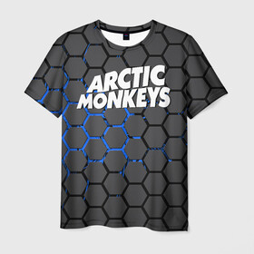 Мужская футболка 3D с принтом ARCTIC MONKEYS в Петрозаводске, 100% полиэфир | прямой крой, круглый вырез горловины, длина до линии бедер | alex turner | arctic monkeys | rock | алекс тернер | арктик манкис | рок