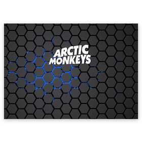 Поздравительная открытка с принтом ARCTIC MONKEYS в Петрозаводске, 100% бумага | плотность бумаги 280 г/м2, матовая, на обратной стороне линовка и место для марки
 | alex turner | arctic monkeys | rock | алекс тернер | арктик манкис | рок