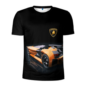 Мужская футболка 3D спортивная с принтом Lamborghini в Петрозаводске, 100% полиэстер с улучшенными характеристиками | приталенный силуэт, круглая горловина, широкие плечи, сужается к линии бедра | bolide | car | italy | lamborghini | motorsport | power.prestige | автомобиль | автоспорт | болид | италия | ламборгини | мощь | престиж