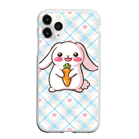 Чехол для iPhone 11 Pro Max матовый с принтом Милый зайка в Петрозаводске, Силикон |  | Тематика изображения на принте: веган | вегетарианец | животное | зайцы | зайчик | зайчонок | заяц | кролик | кроль | крольчонок | овощи | пушистик